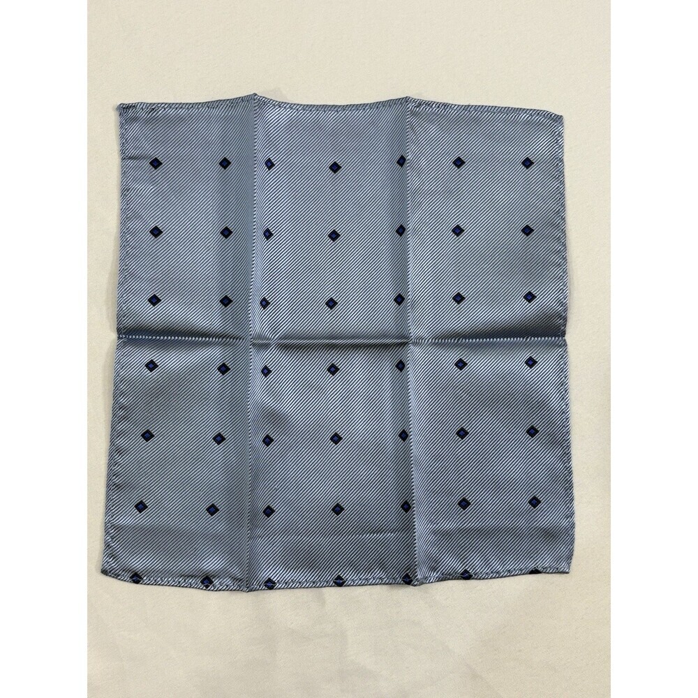 Men’s Suit Pocket Square Handmade Silk Blue